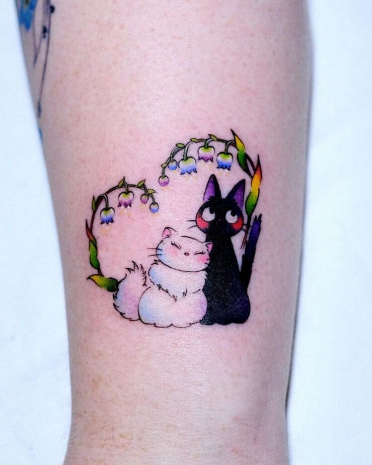 20 Breathtaking Black Cat Tattoos That Will Bring You Good Luck 18