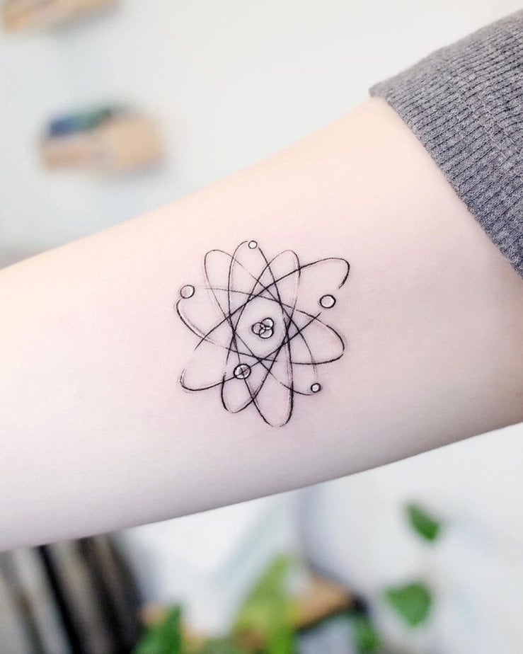 20 Impressive Atomic Tattoo Ideas That8217ll Blow Your Mind 33