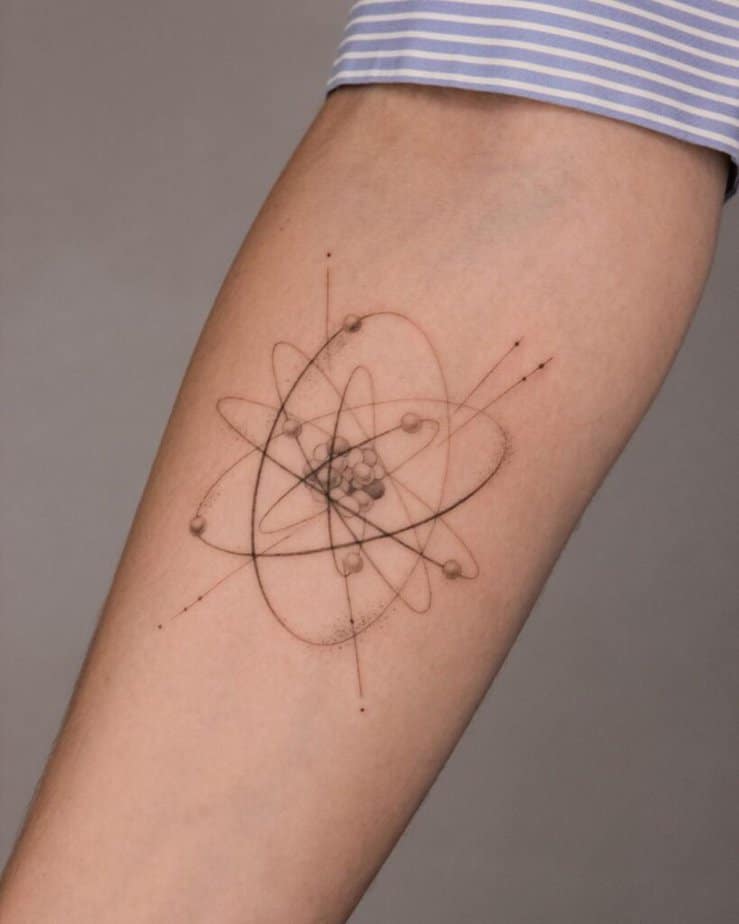 20 Impressive Atomic Tattoo Ideas That8217ll Blow Your Mind 41