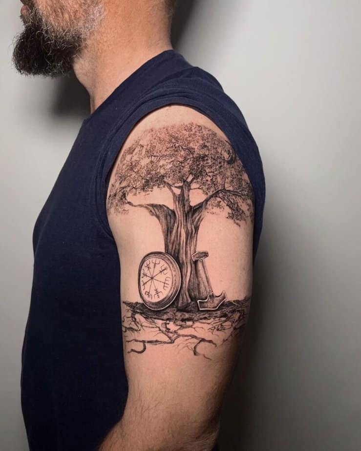 20 Jaw Dropping Yggdrasil Tattoo Ideas That8217ll Inspire You 10