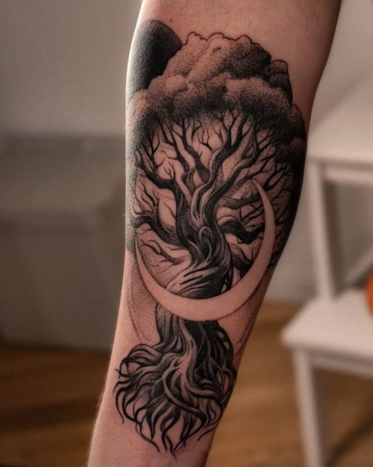 20 Jaw Dropping Yggdrasil Tattoo Ideas That8217ll Inspire You 20