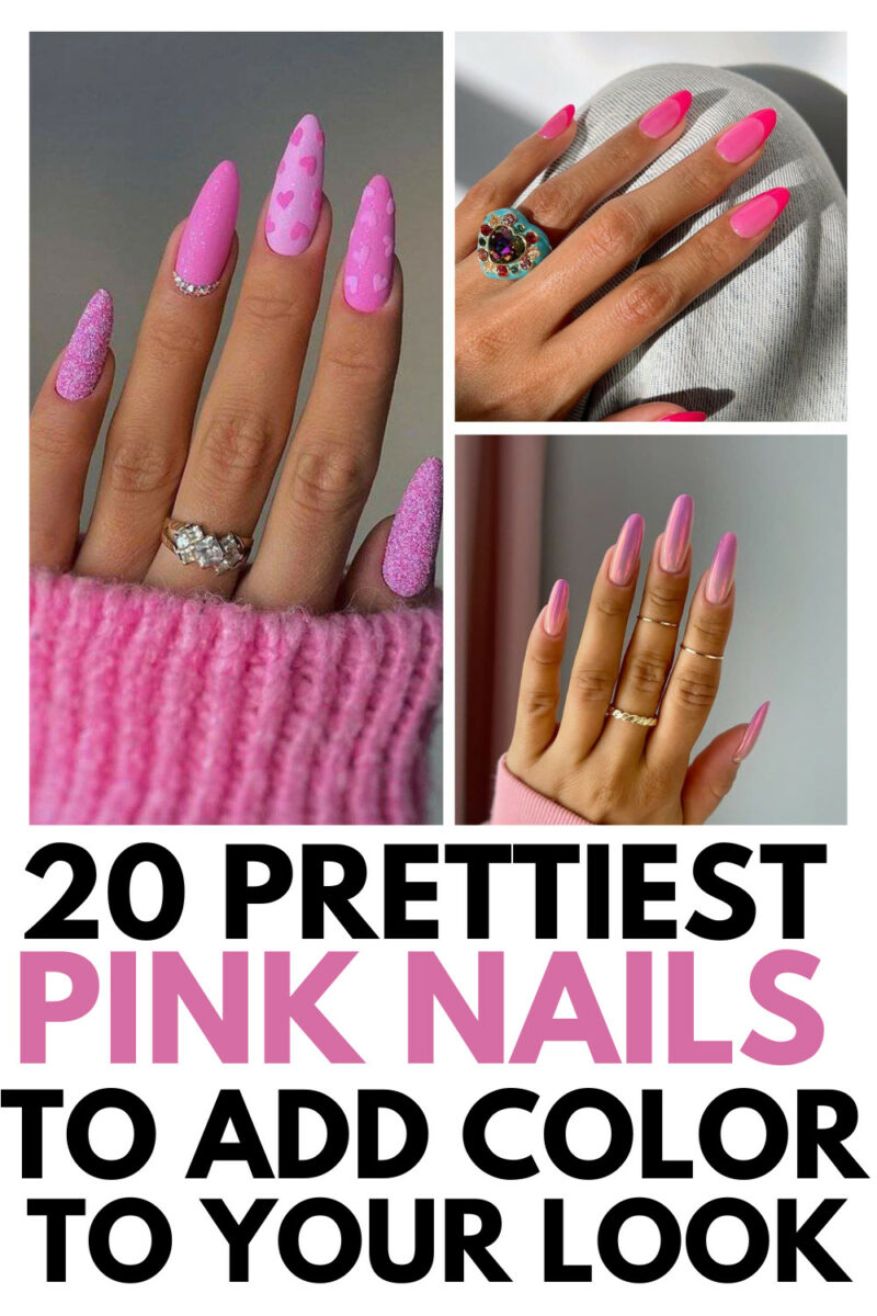 20 Prettiest Pink Nails To Add Color To Your Look