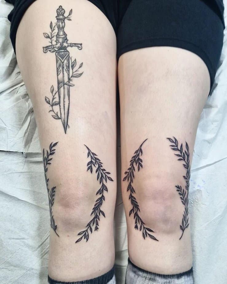20 idee per tatuaggi sulle ginocchia che fanno saltare le regole 4