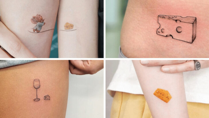 20 Charming Cheese Tattoos That Are Up To No “Gouda”