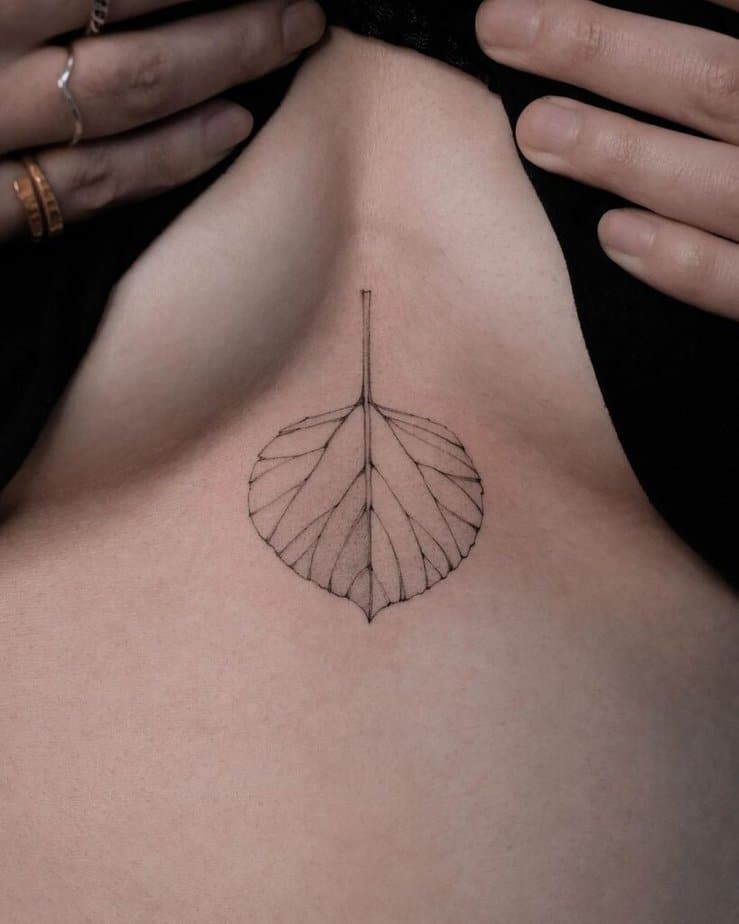 21 Relaxing Leaf Tattoos That8217ll Leave You Itching For Ink 12