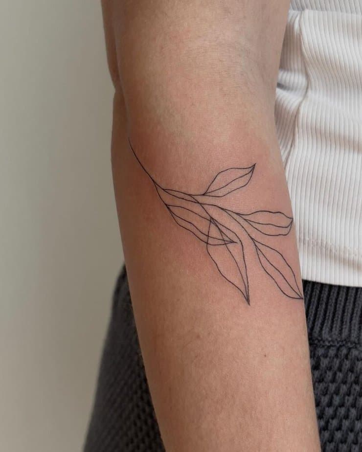 21 Relaxing Leaf Tattoos That8217ll Leave You Itching For Ink 18