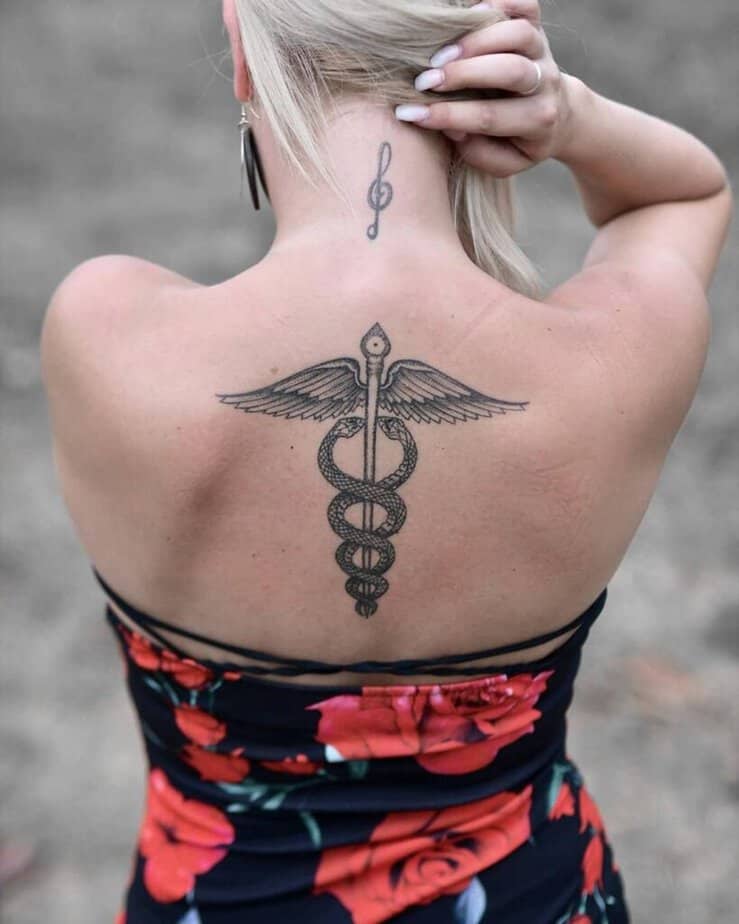 21 Superior Caduceus Tattoo Ideas You8217ll Want To Get Inked 50