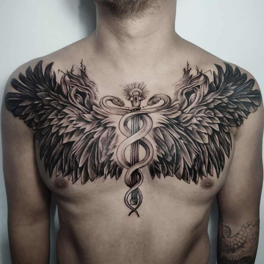 21 Superior Caduceus Tattoo Ideas You8217ll Want To Get Inked 54
