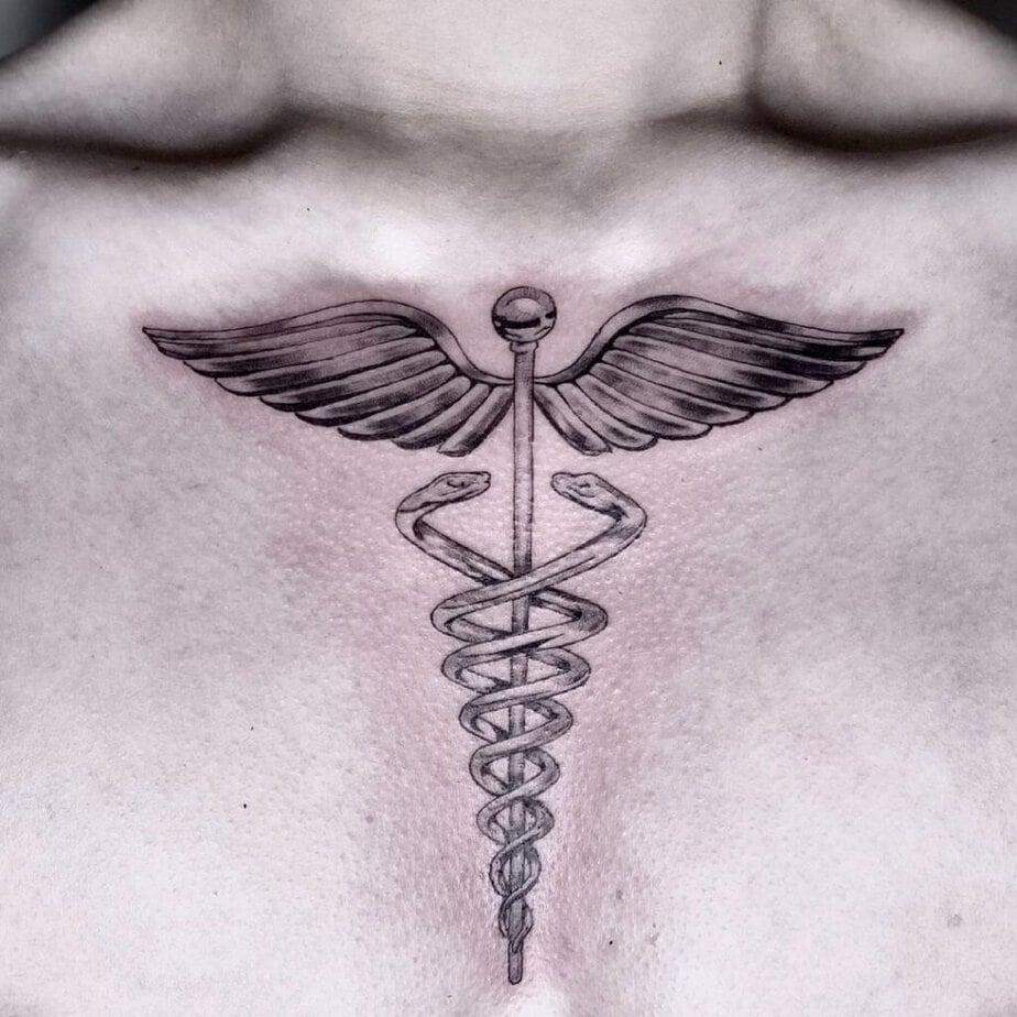 21 Superior Caduceus Tattoo Ideas You'll Want To Get Inked