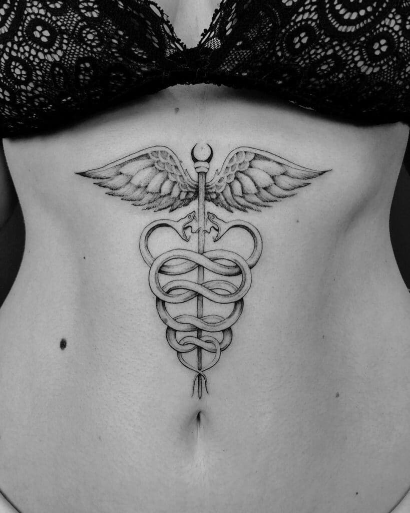 21 Superior Caduceus Tattoo Ideas You8217ll Want To Get Inked 59