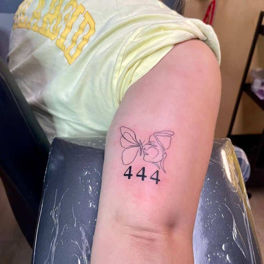 22 potenti idee per tatuaggi 444 che simboleggiano la guida divina 10