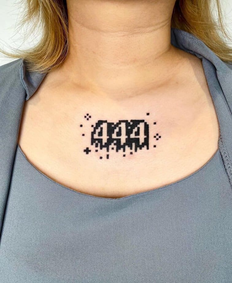 22 Powerful 444 Tattoo Ideas That Symbolize Divine Guidance 12