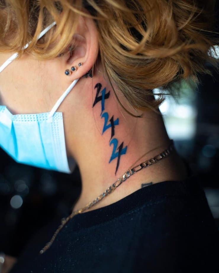 22 Powerful 444 Tattoo Ideas That Symbolize Divine Guidance 14