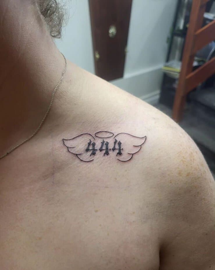22 Powerful 444 Tattoo Ideas That Symbolize Divine Guidance 18
