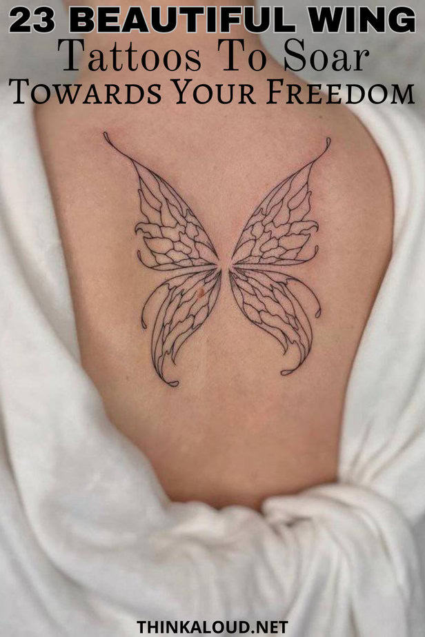 23 Beautiful Wing Tattoos To Soar Towards Your Freedom