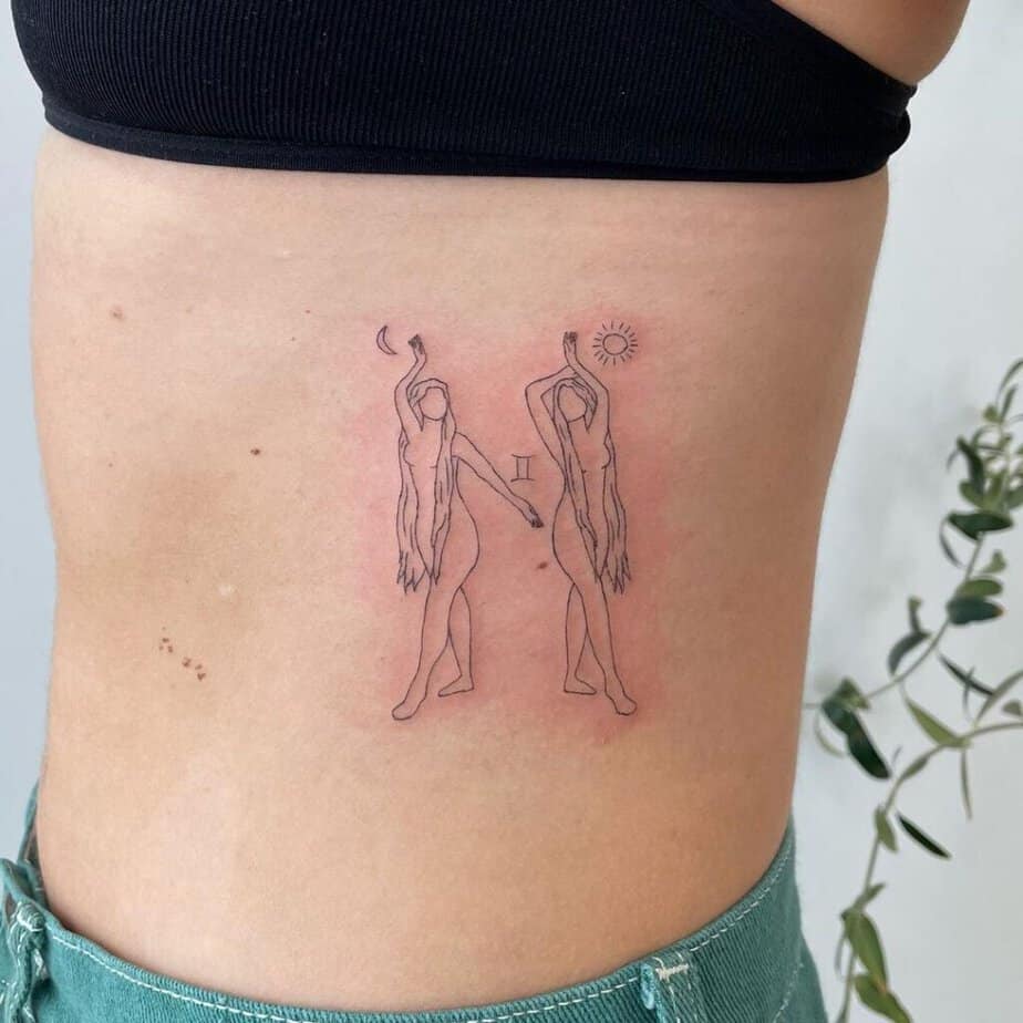23 Gorgeous Gemini Tattoos That8217ll Fit Your Personality 20