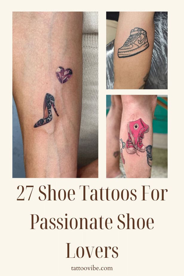 27 tatuaggi di scarpe per gli appassionati di scarpe