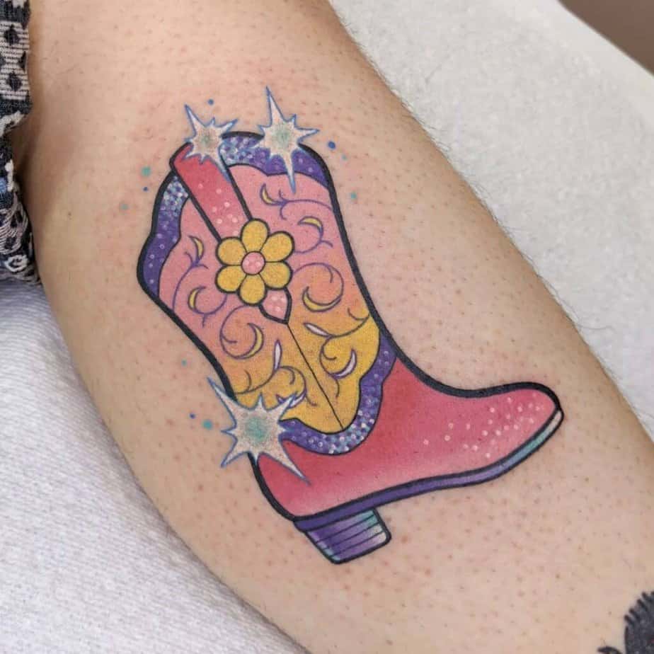 5. Cowboy boots tattoos