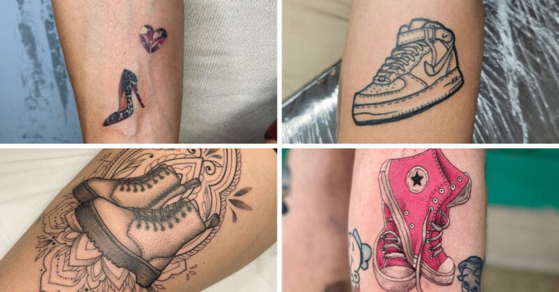 27 shoe tattoos for passionate shoe lovers