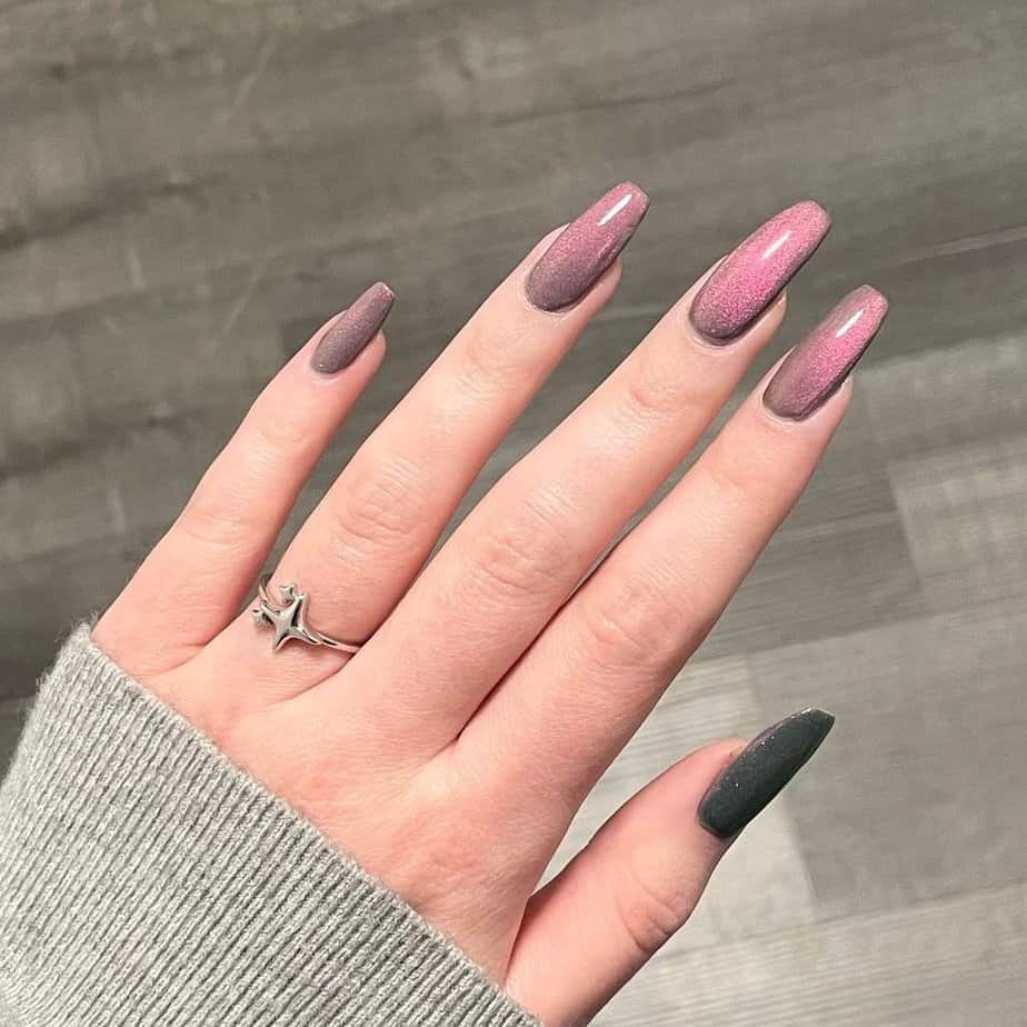 40 Unique Velvet Nail Designs To Nail This Glittery Trend