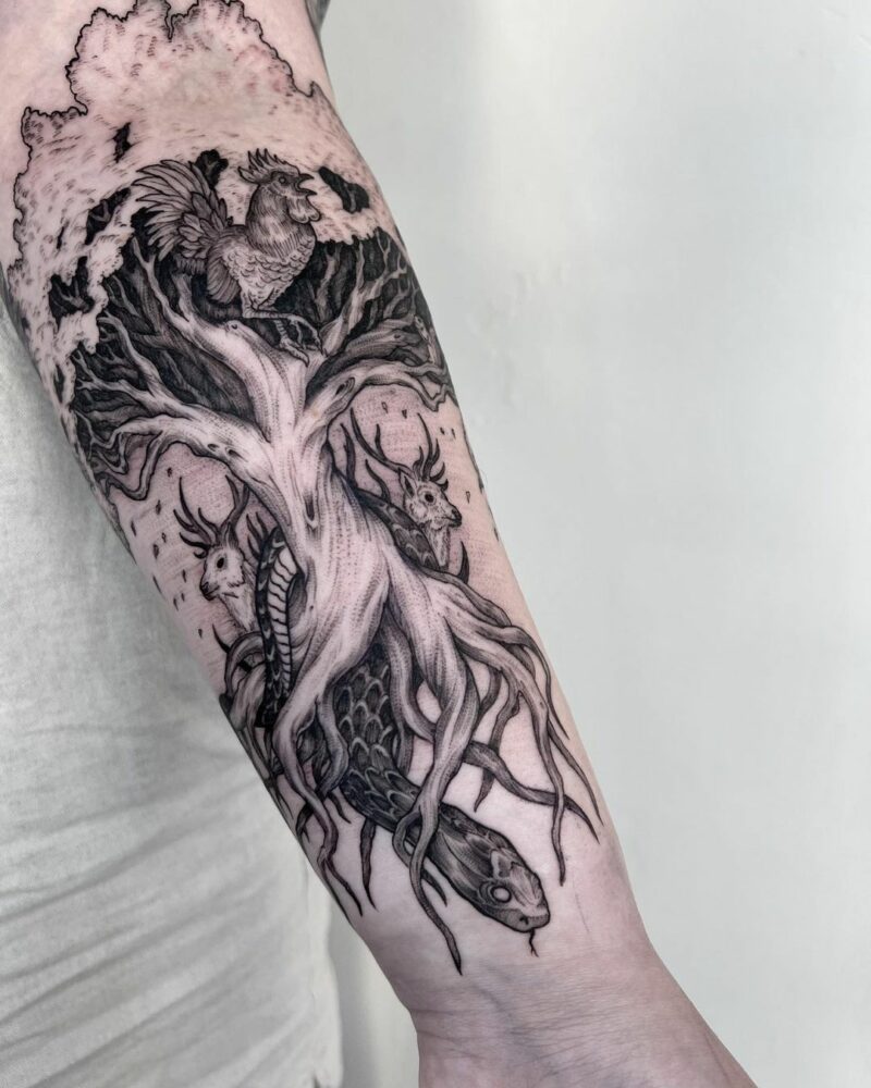 20 Jaw-Dropping Yggdrasil Tattoo Ideas That’ll Inspire You