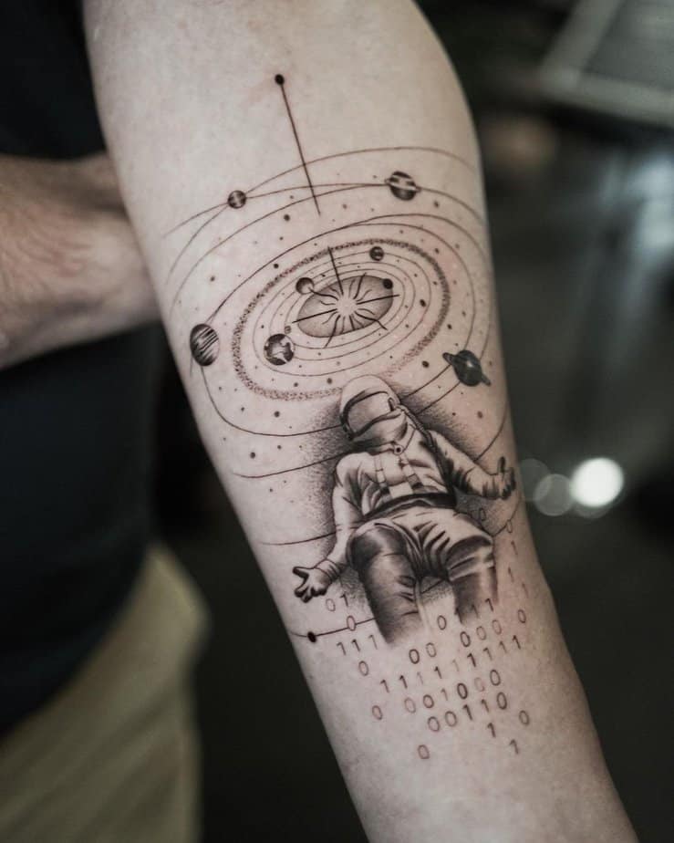 Amazing space tattoo