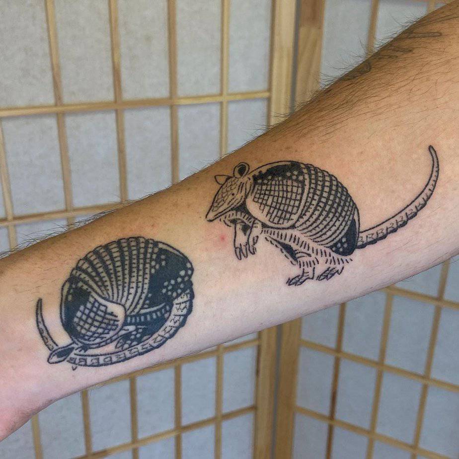 20 Cute Armadillo Tattoo Ideas To Shell-Evate Your Appearance