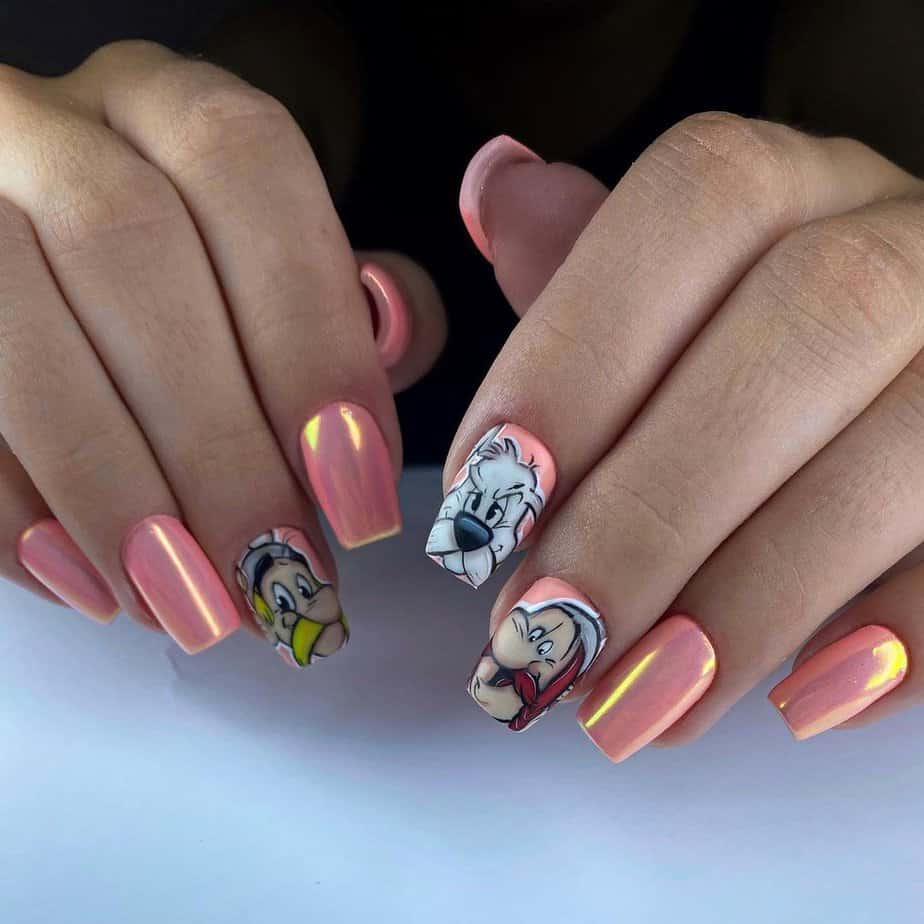 Asterix and Obelix nail designs