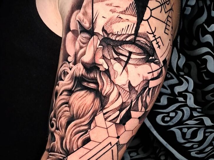 18 Mighty Odin Tattoos For Lovers Of Norse Mythology