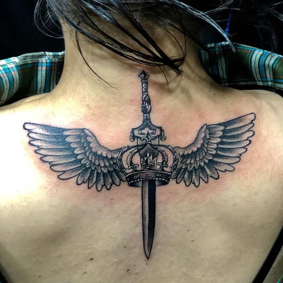 Brilliant wings tattoo