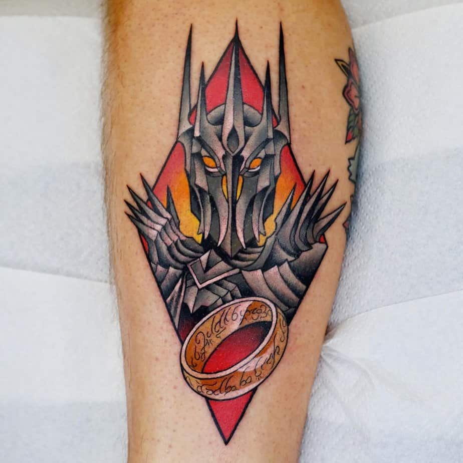 Tatuaggio cool Sauron