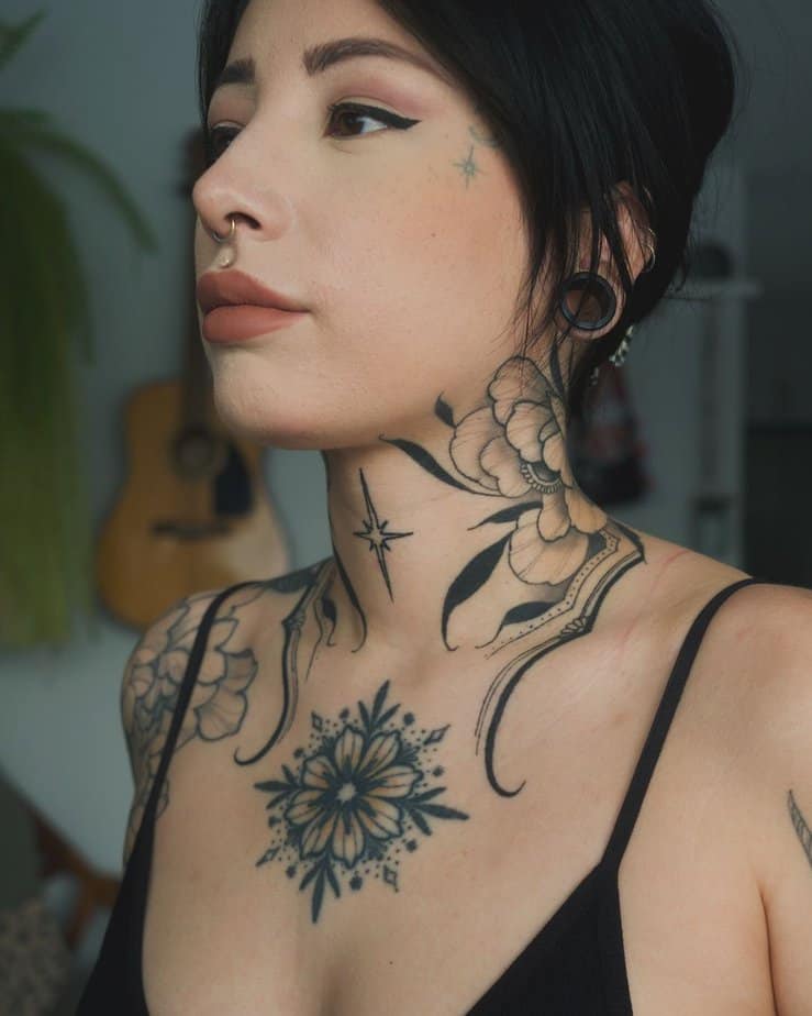 20 Striking Neck Tattoos For A Bold Appearance