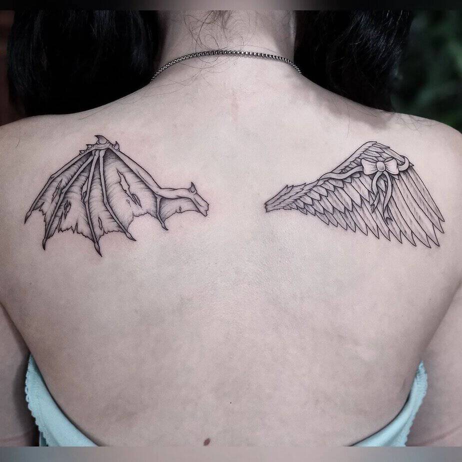 23 Beautiful Wing Tattoos To Soar Towards Your Freedom