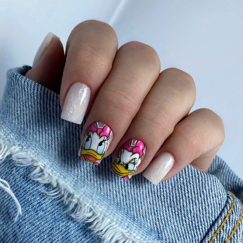 36 Fun Cartoon Nail Designs For Your Next Manicure