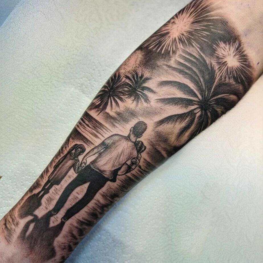 Family inspired forearm tattoo
