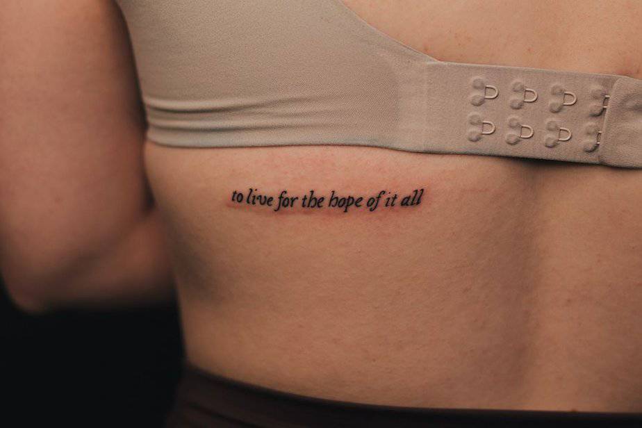 20 Beautiful Female Quote Tattoos About Strength And Hope