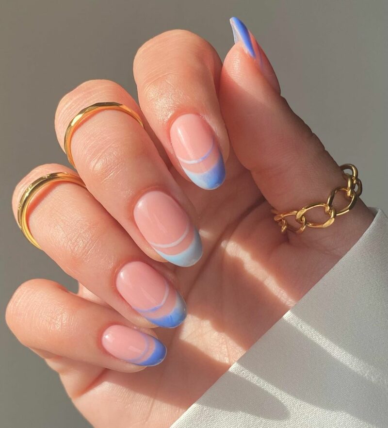 35 Stylish Double French Nails To Level Up Your Look