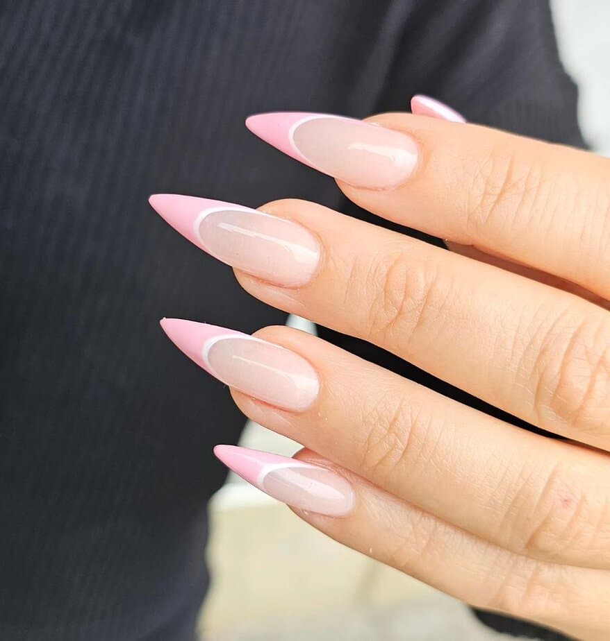 35 Stylish Double French Nails To Level Up Your Look