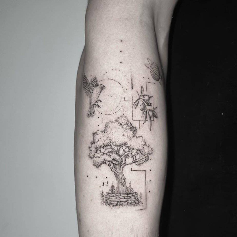 20 Delicate Olive Tree Tattoo Ideas For Peace And Harmony