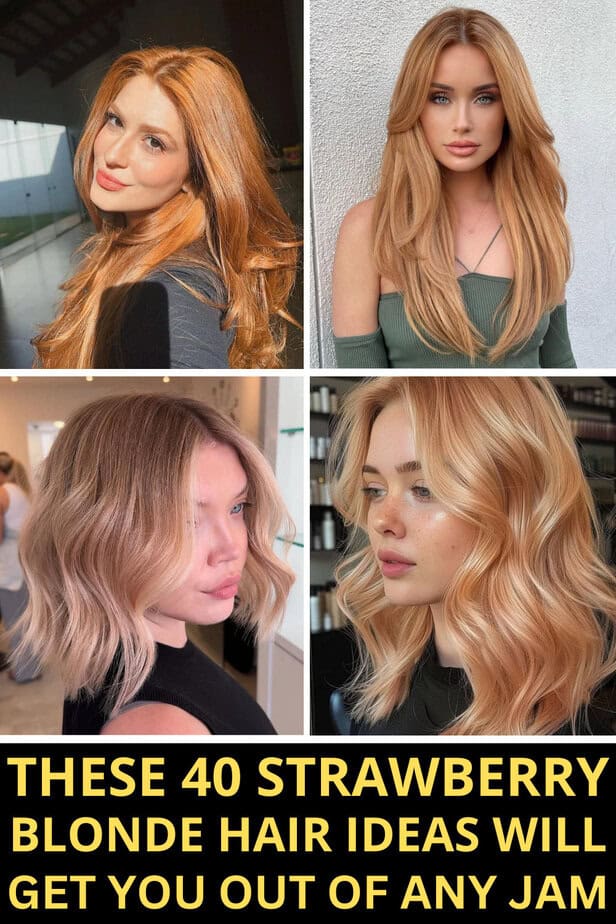 These 40 Strawberry Blonde Hair Ideas Will Get You Out Of Any Jam