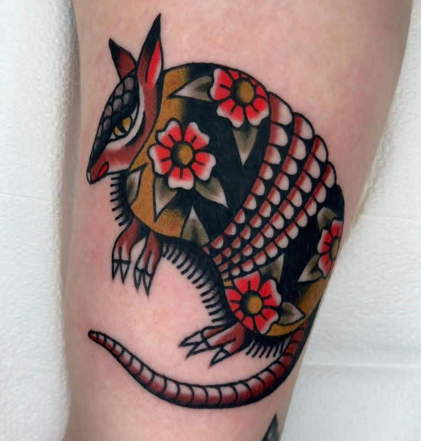 20 Cute Armadillo Tattoo Ideas To Shell-Evate Your Appearance