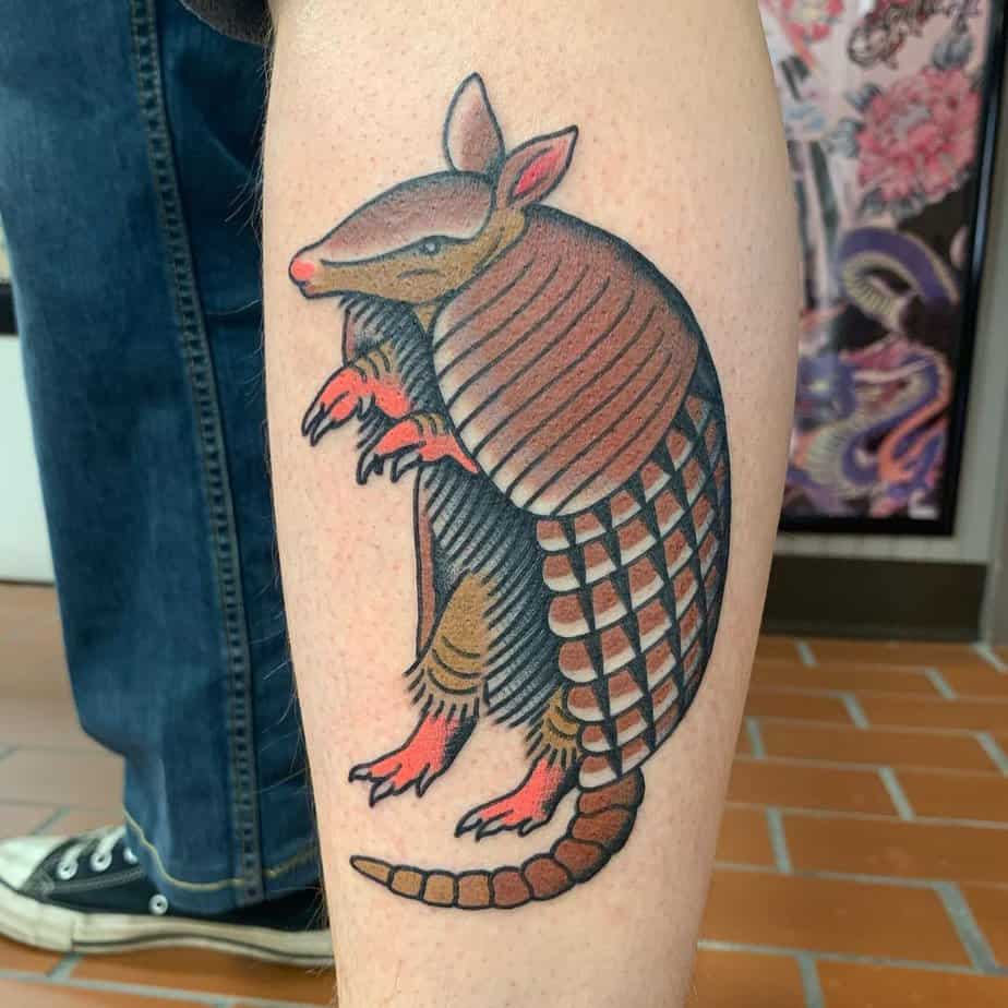 20 Cute Armadillo Tattoo Ideas To Shell-Evate Your Appearance