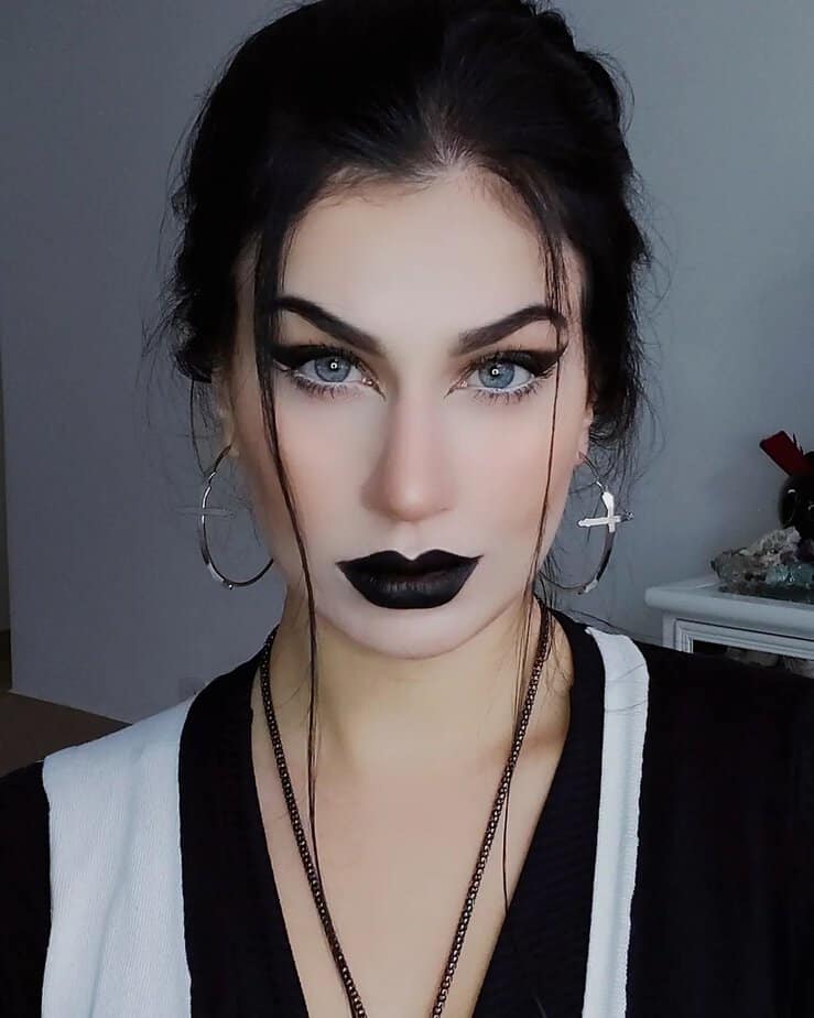 14. Monochrome goth glam