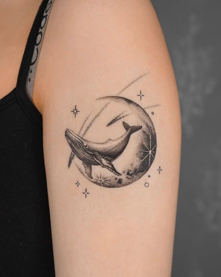 14. Whale moonwalks into space