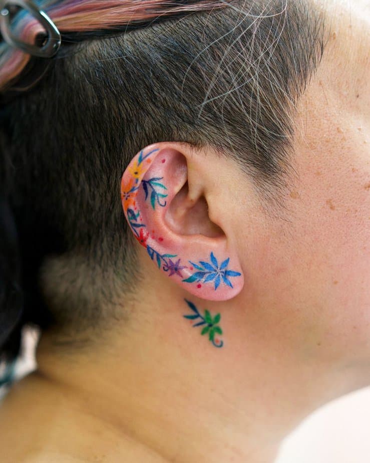 20 Extraordinary Ear Tattoos You Need To Hear About