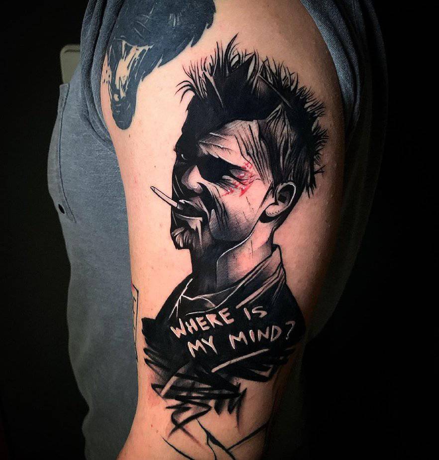 We Would Definitely Break The First Two Rules About These 20 Fight Club Tattoo Designs