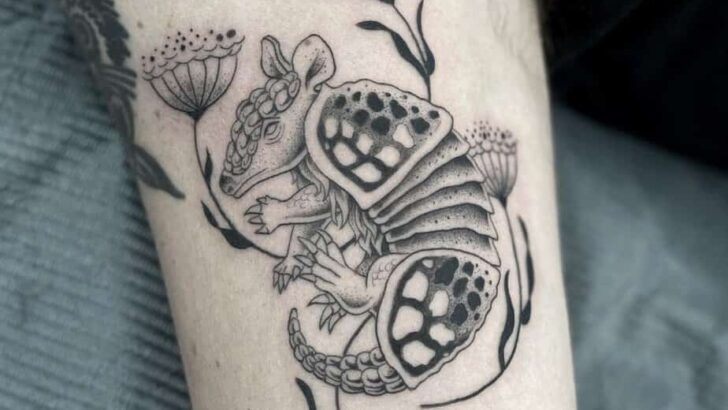 20 Cute Armadillo Tattoo Ideas To Shell-Evate Your Appearance