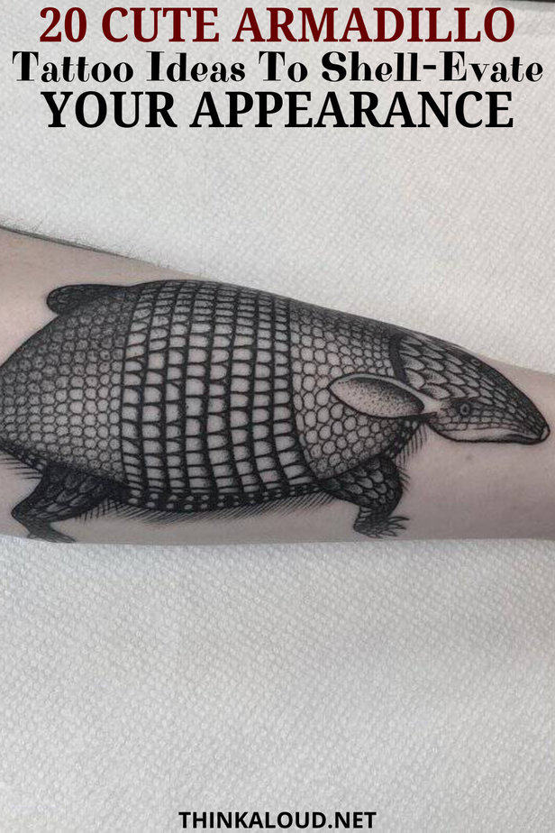 20 Cute Armadillo Tattoo Ideas To Shell-Evate Your Appearance