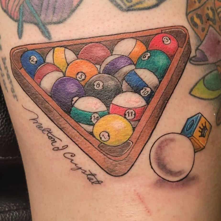 20 Game Changing Billiards Tattoo Ideas For Table Titans 10