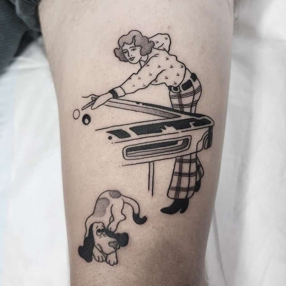 20 Game Changing Billiards Tattoo Ideas For Table Titans 14